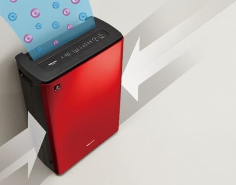 アデランスとシャープが加湿空気清浄機を共同開発。壁際にぴったり