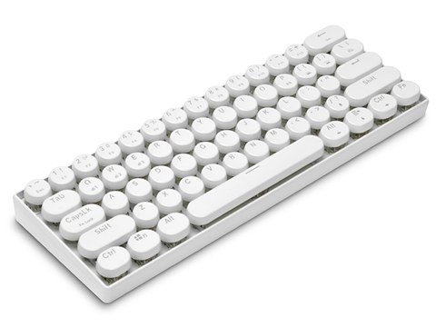 タイプライター風の青軸キーを搭載、ポータブルBluetoothキーボード