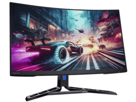 レノボ、180Hz駆動/0.5ms対応の湾曲ゲーミングモニター。27型と31.5型