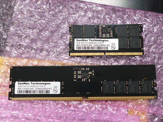 XMP/EXPO両対応のDDR5-5600メモリ「SanMax DDR5 Black PCB Edition」が