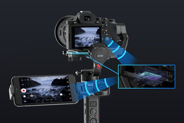ZHIYUN、スマホを外部モニタとして使えるカメラ用ジンバル「WEEBILL