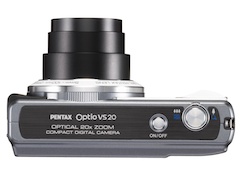 ペンタックス、縦位置シャッターボタン搭載の「Optio VS20