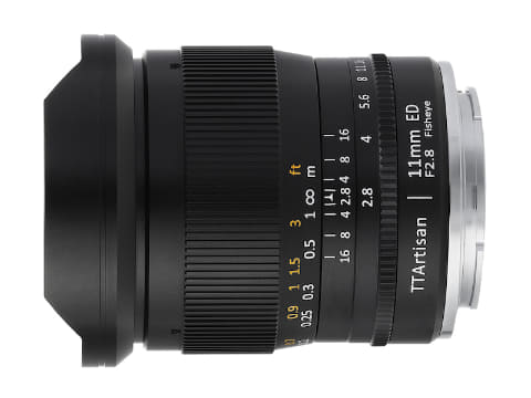フルサイズ対応の魚眼レンズ「TTArtisan 11mm f/2.8 Fisheye」にミラー