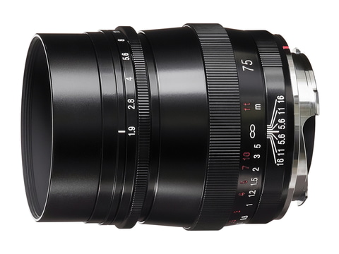 コシナ、50cmまで寄れるVMマウント中望遠「ULTRON 75mm F1.9 VM