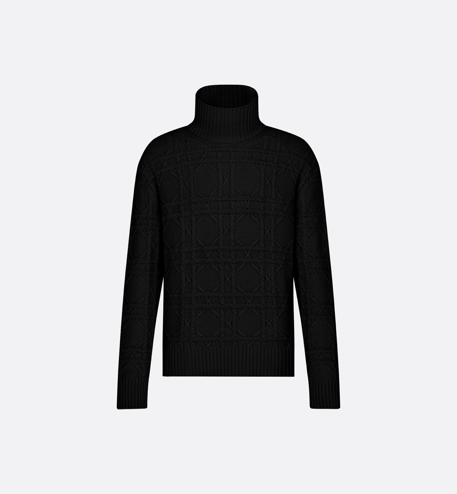 Dior Icons Turtleneck Sweater Black Cashmere Knit | DIOR