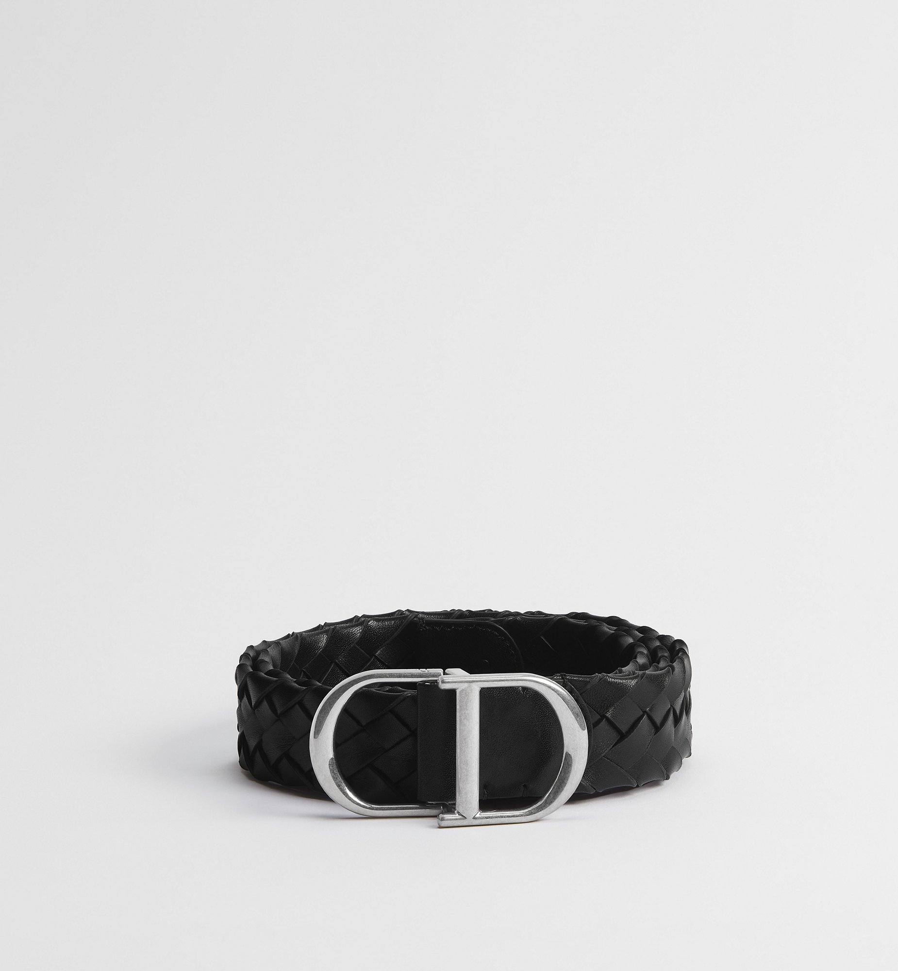 CD Belt Camel Woven Taurillon Leather, 35 MM | DIOR