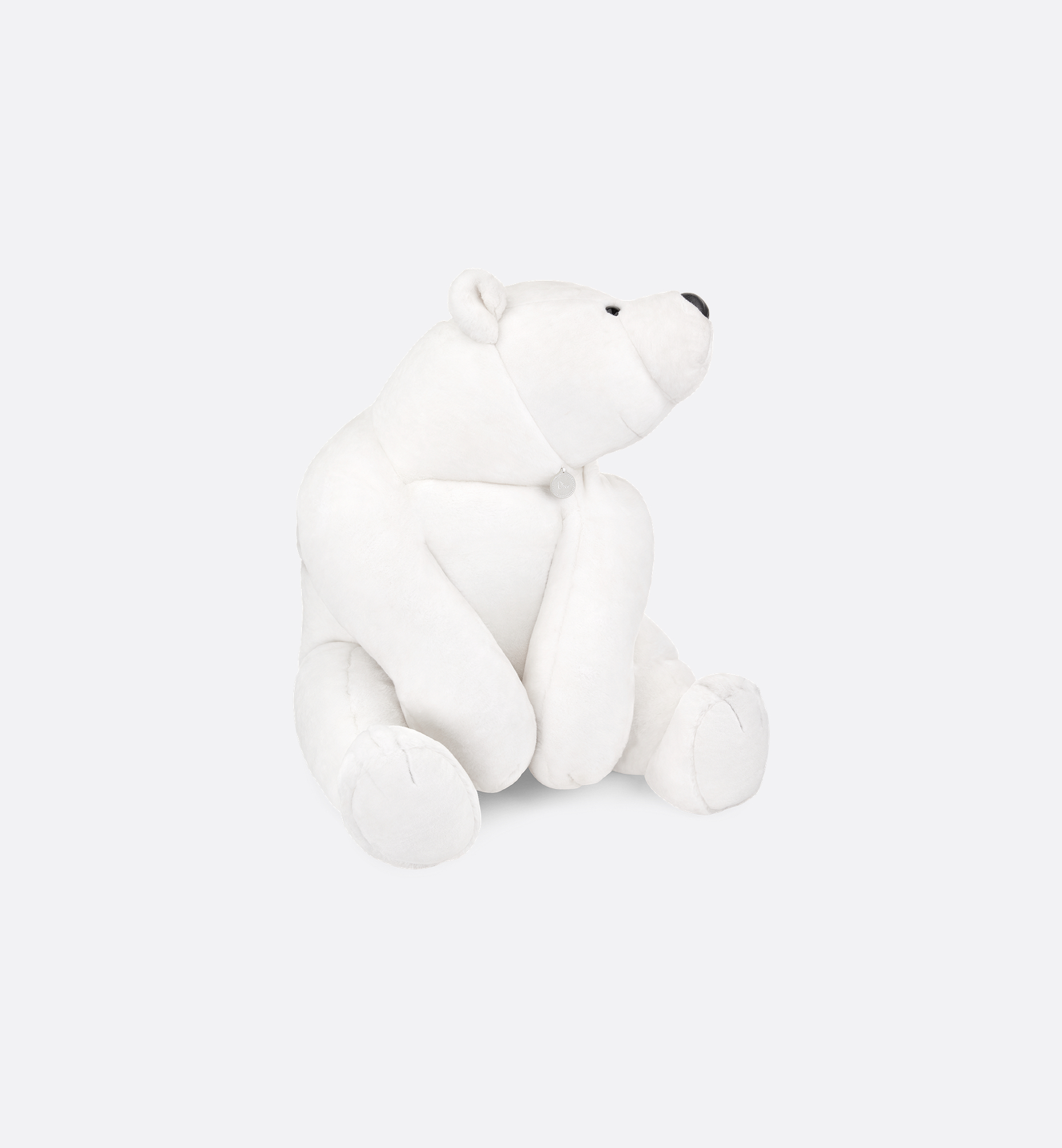 Large Bear Stuffed Toy White Faux Fur | DIOR