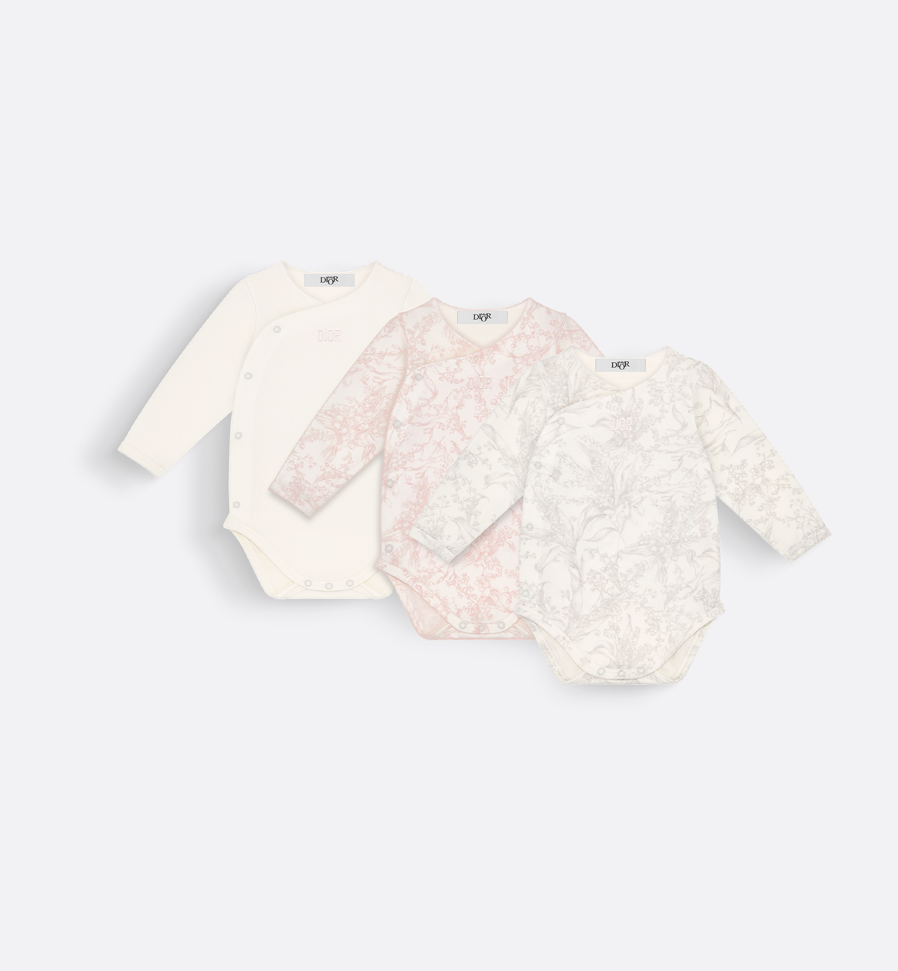 DIOR | ロングスリーブ ロンパース ギフトセット コットンインターロック