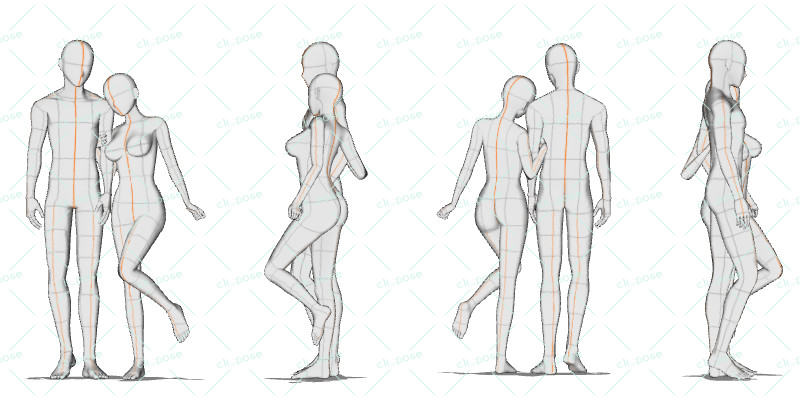 Arm Crossing Poses Vol. 1 - CLIP STUDIO ASSETS