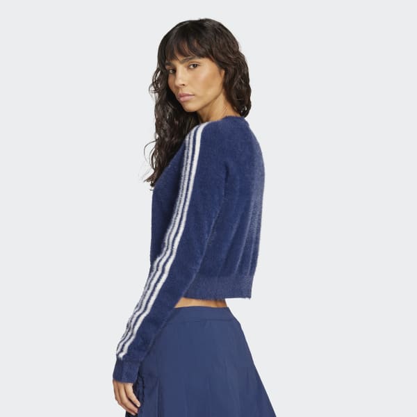 アディダス フラッフィー ニットカーディガン - ブルー | アディダス