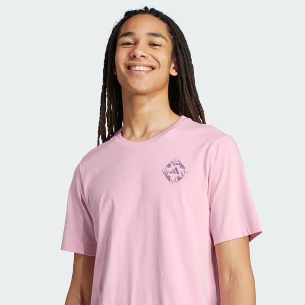 adidas House of Tiro Tulip Graphic Tee - Pink | Free Shipping with