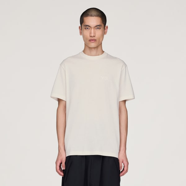 adidas Y-3 REGULAR SHORT SLEEVE TEE - White | Free Shipping with