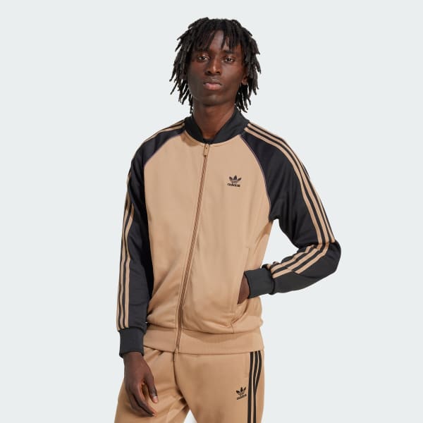 adidas Adicolor Classics SST Track Jacket - Brown | Free Shipping