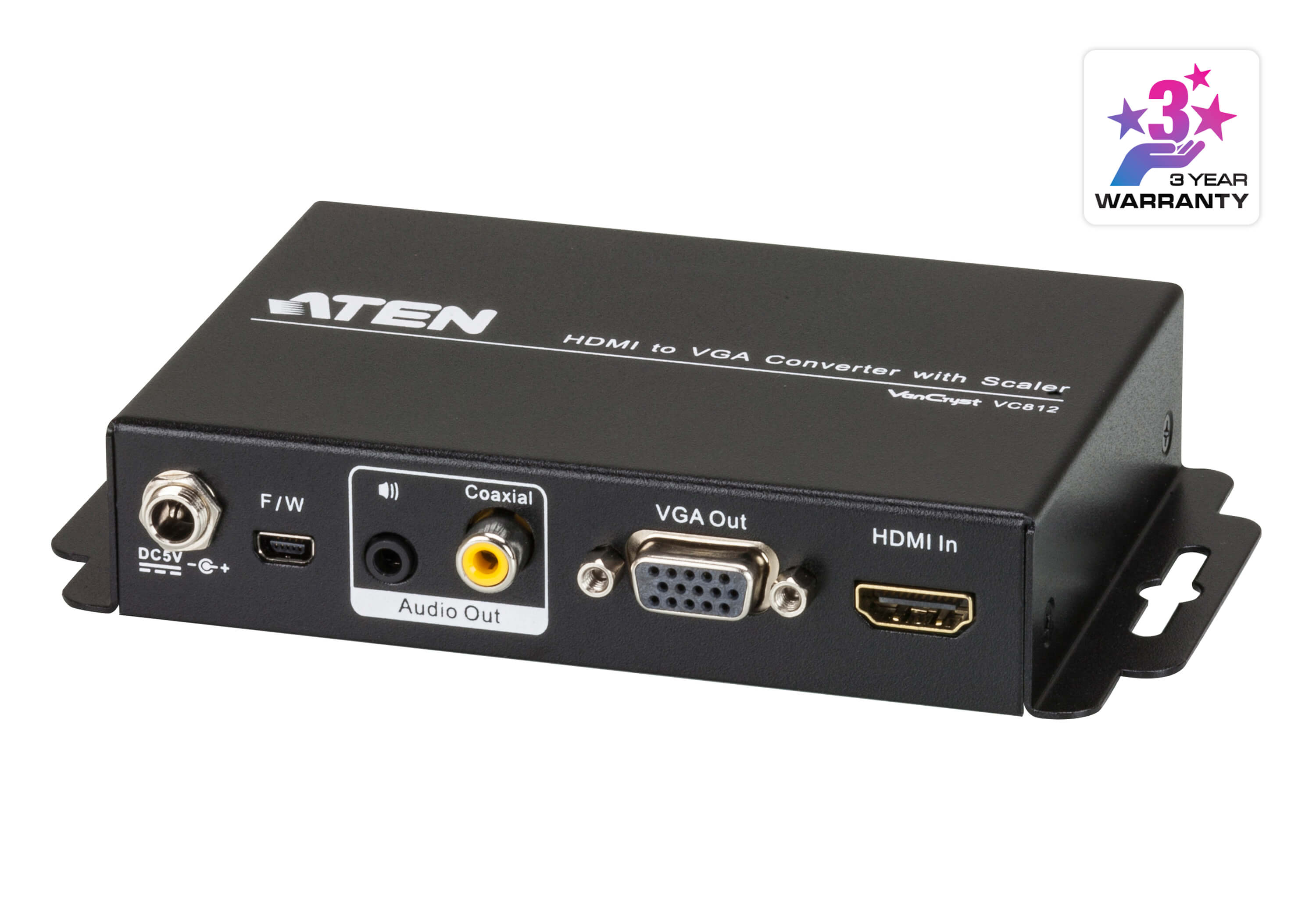 HDMI→オーディオ・VGAコンバーター（スケーラー搭載） - VC812, ATEN