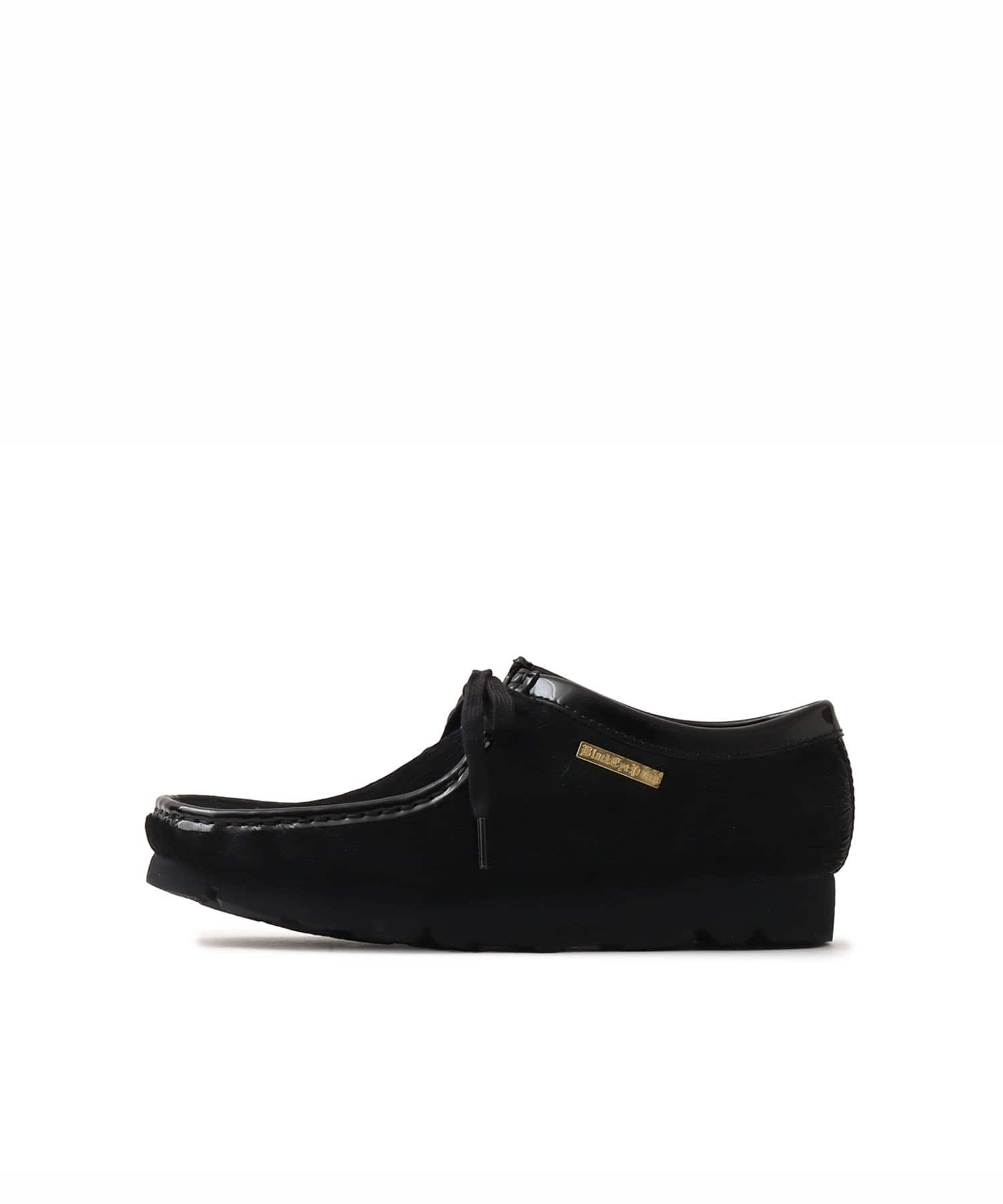 Clarks Wallabee Black Hair On BLACK EYE PATCH atmos BLACK