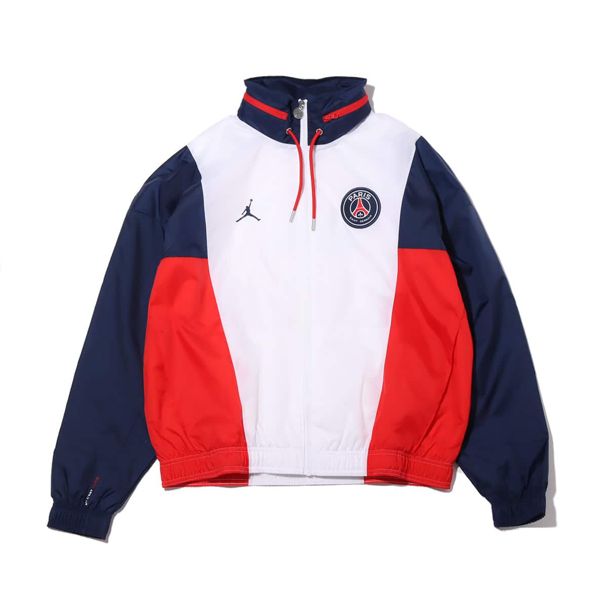JORDAN BRAND AS M J PSG NYLON HOODED JKT WHITE/MIDNIGHT NAVY 21SU
