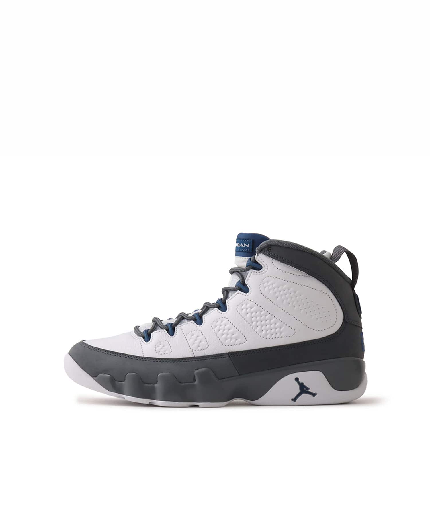 JORDAN BRAND AIR JORDAN 9 RETRO WHITE/FRENCH BLUE-FLINT GREY