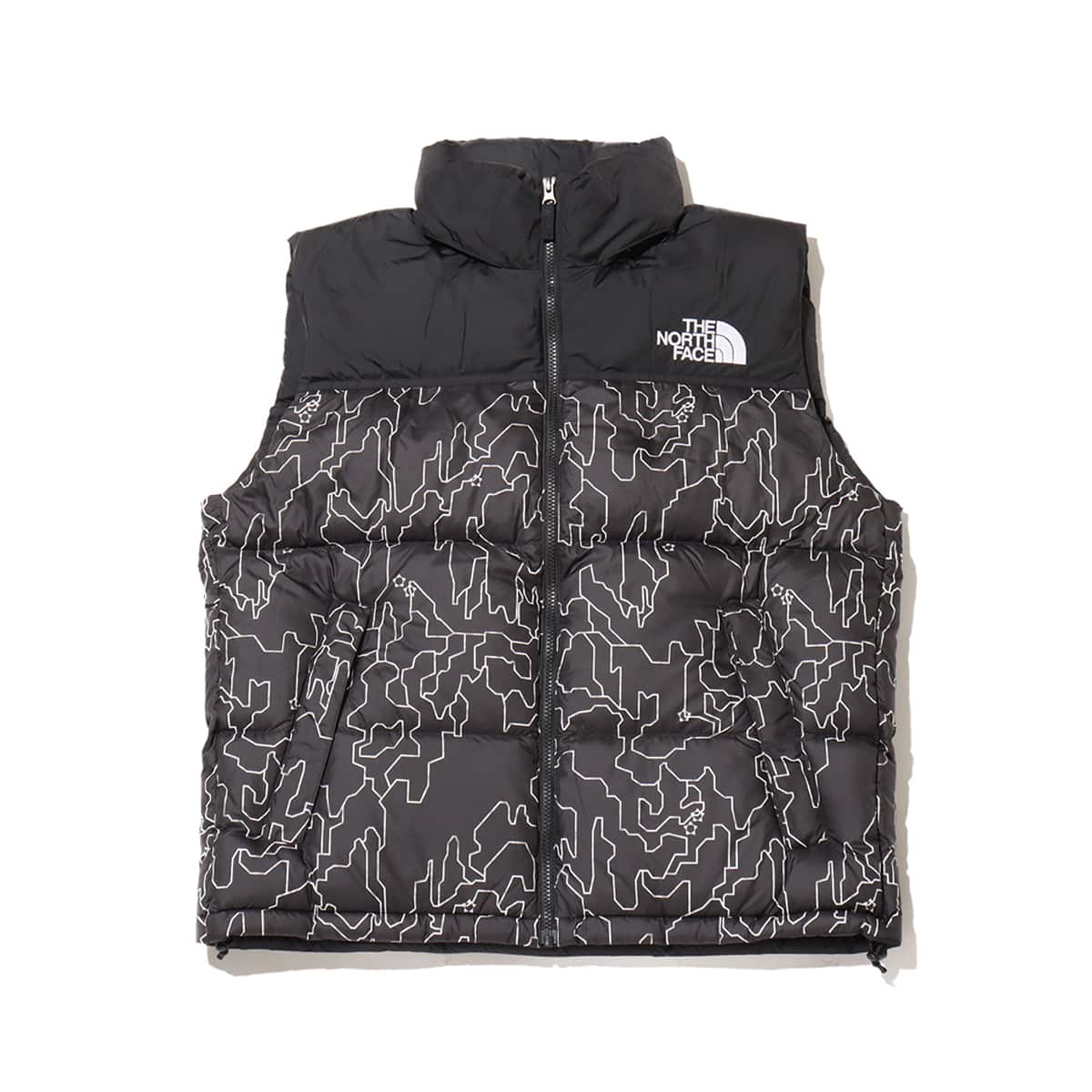 THE NORTH FACE Novelty Nuptse Vest ブラックツリーバーク （ザ