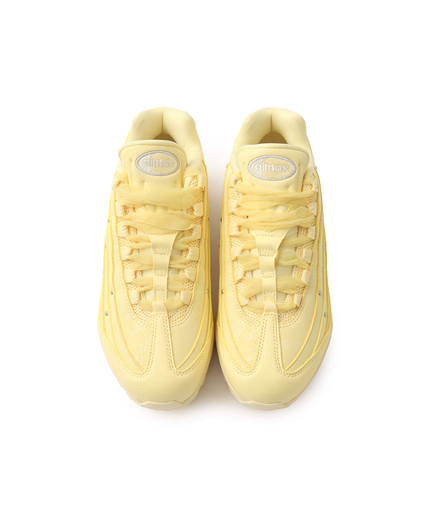 NIKE W AIR MAX 95 BIG BUBBLE SOFT YELLOW/METALLIC SILVER-ALABASTER