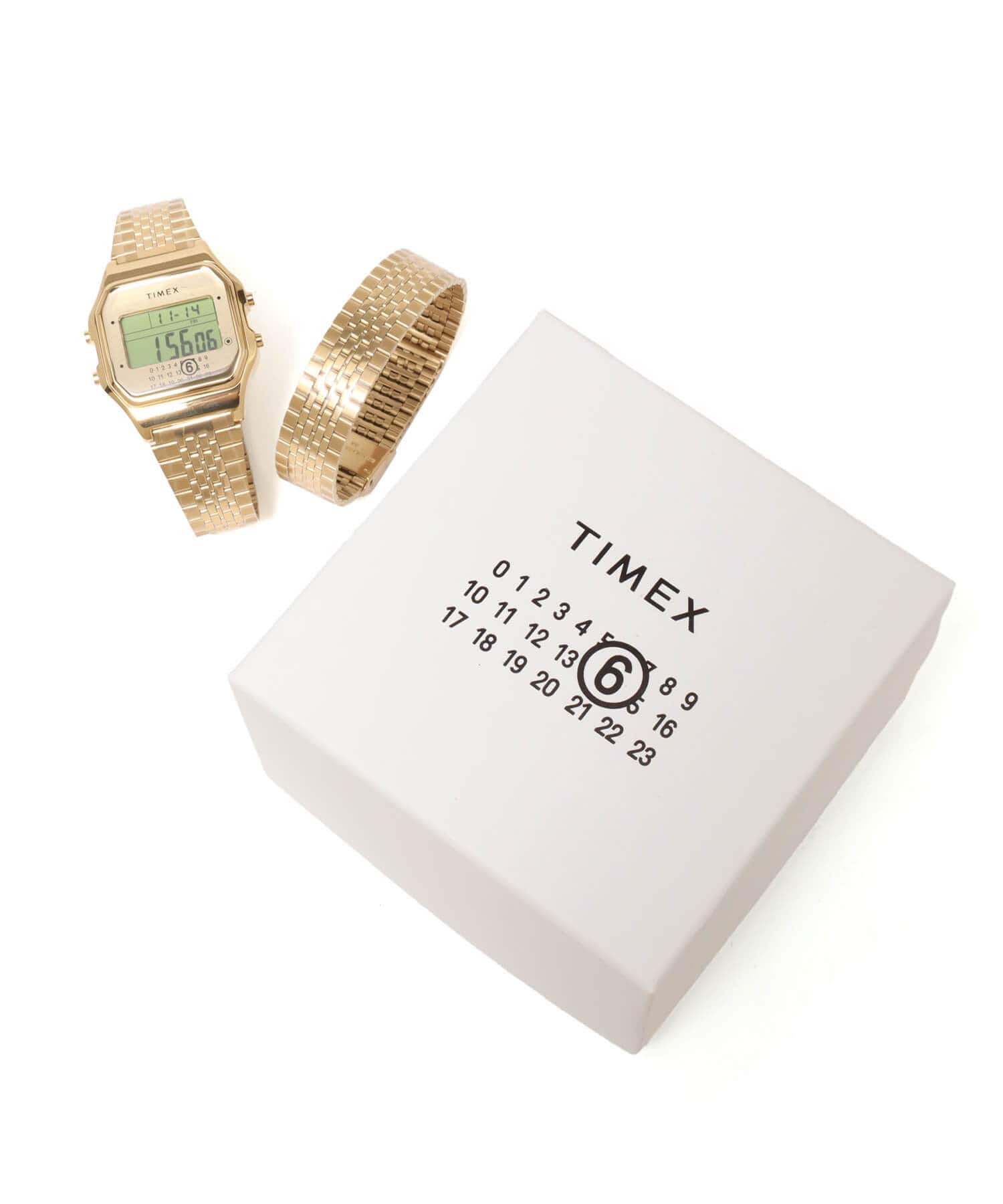 MM6 x Timex T80 Gift Set w/ Extra Bracelet Gold（エムエムシックス