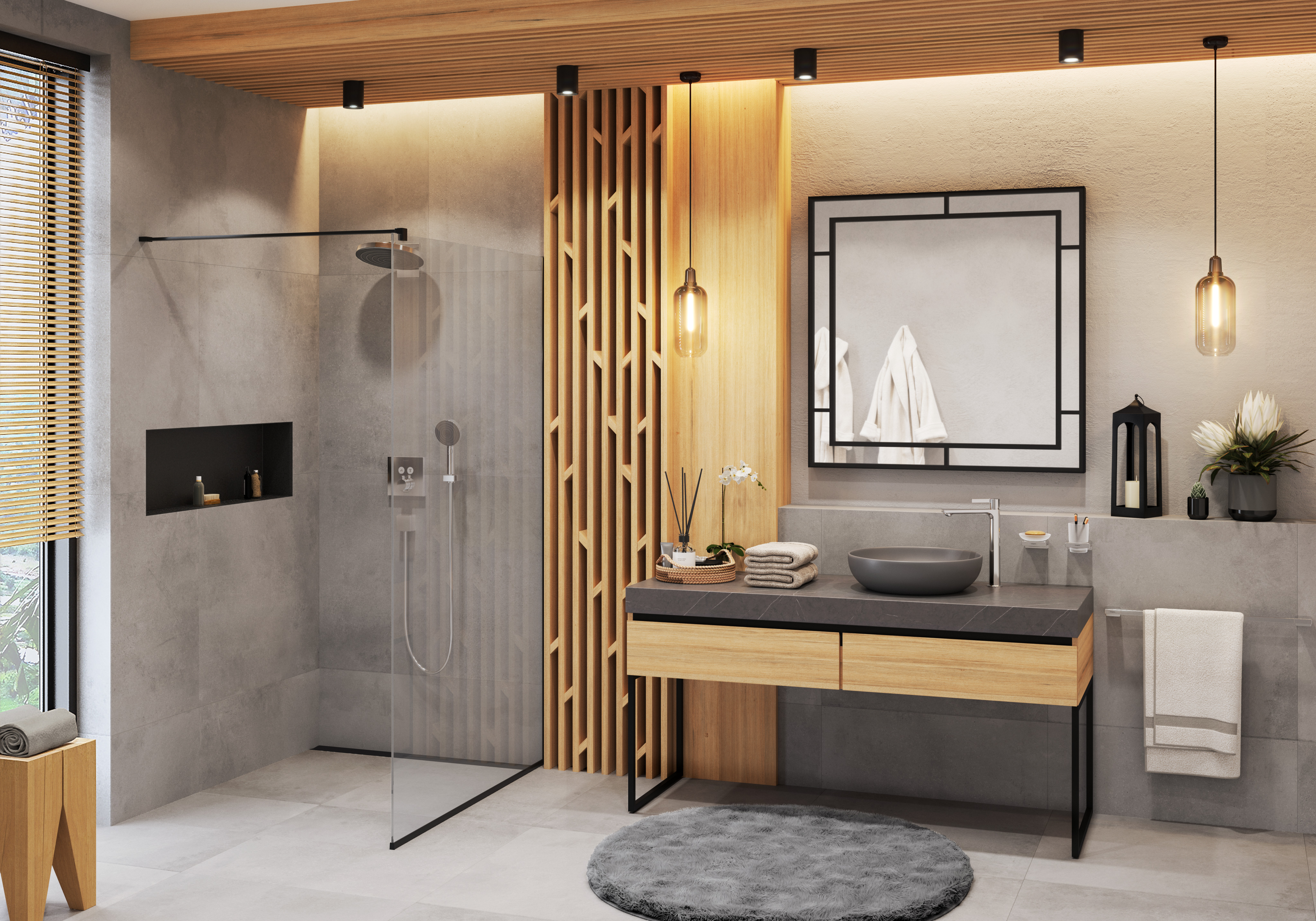 ハンスグローエ 埋込部バス/シャワー水栓: iBox universal, 埋込部