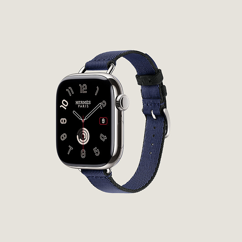 Band Apple Watch Hermès Single Tour 42 mm Twill Jump Attelage
