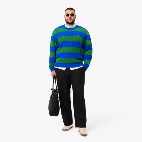 ボーダーシャギーニットセーター AH2915 - ラコステ（LACOSTE）公式