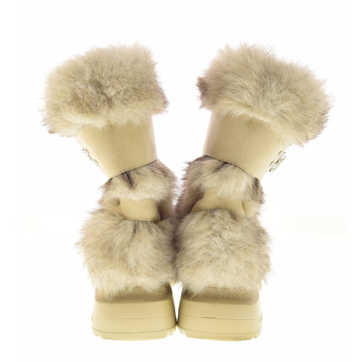 YELLO】MOLO SHORT BOOTS ファーブーツ - メルカリ