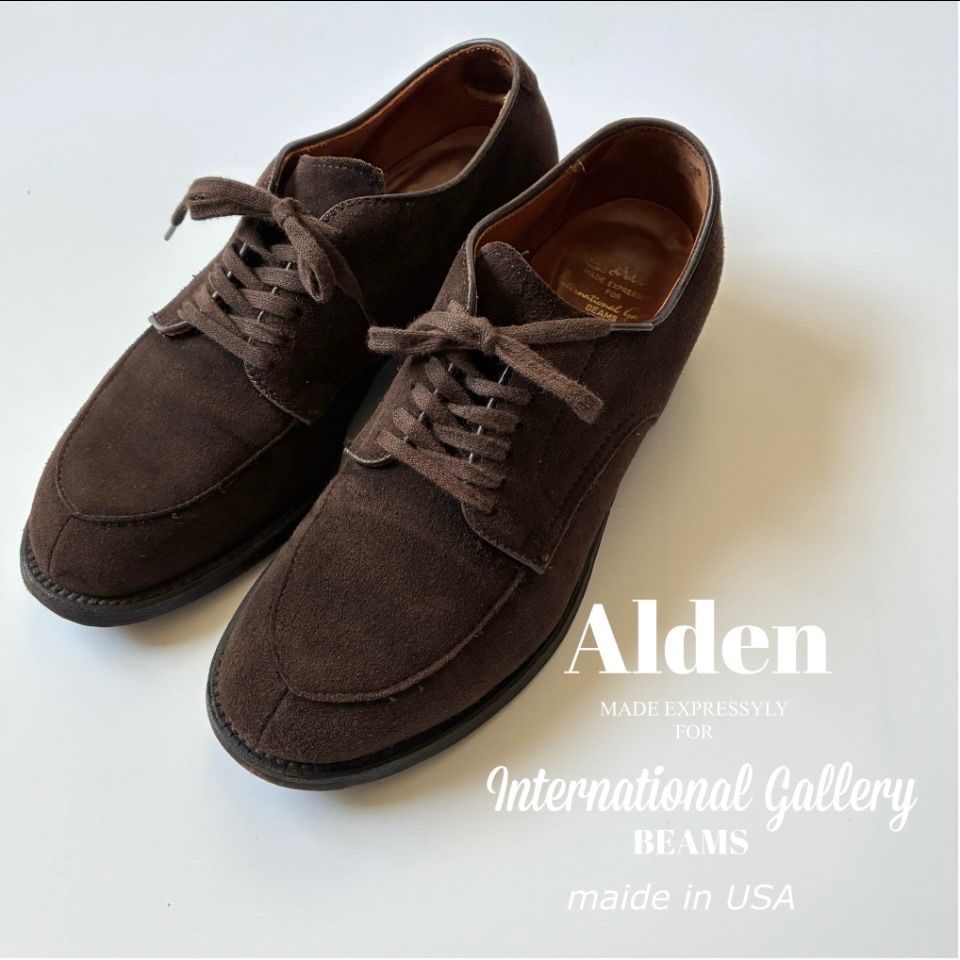 Alden / International Gallery BEAMS 別注 ゴートスエード Vチップ