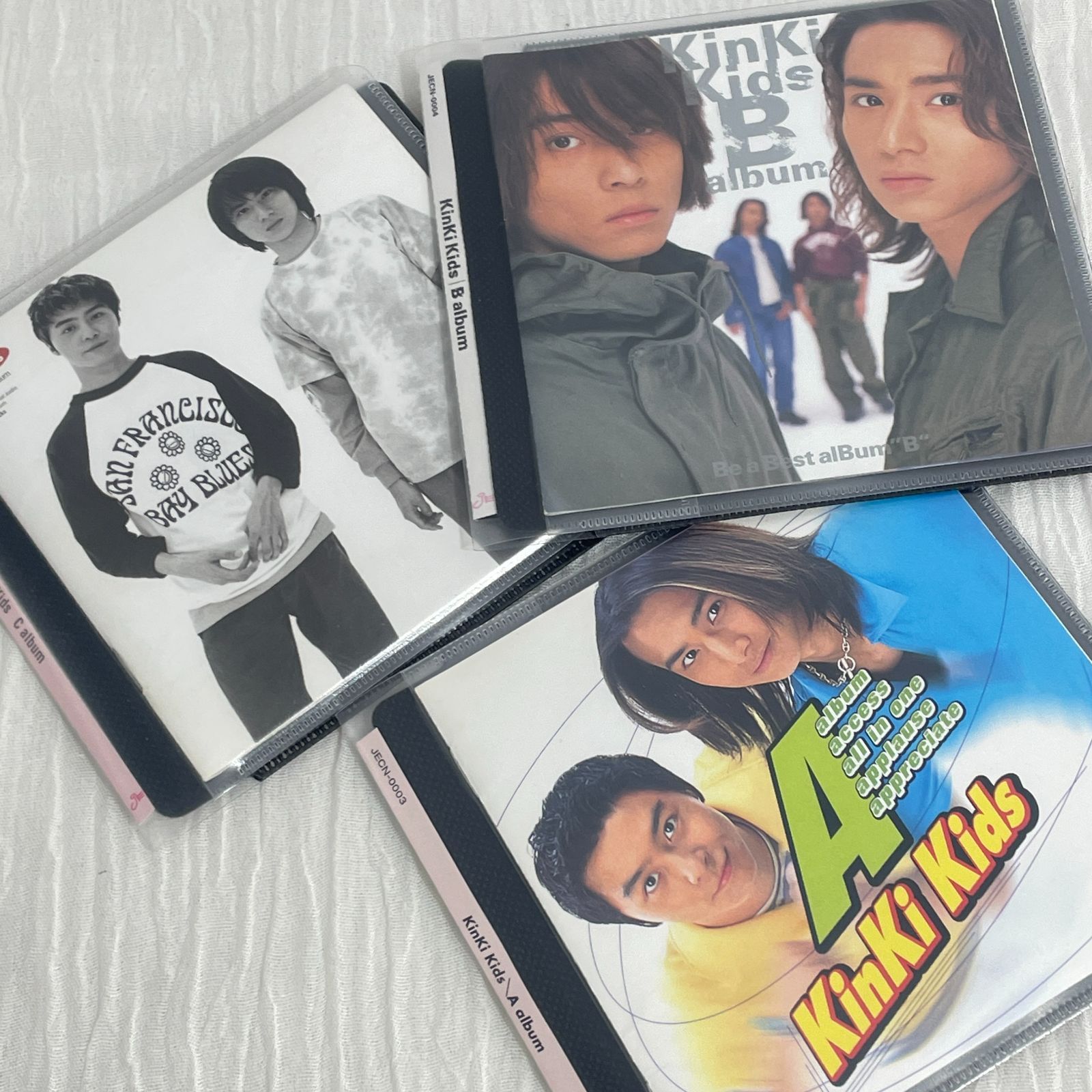 KinKi Kids｜A、B、C album 3点セット｜中古CD：ソフトケース入り