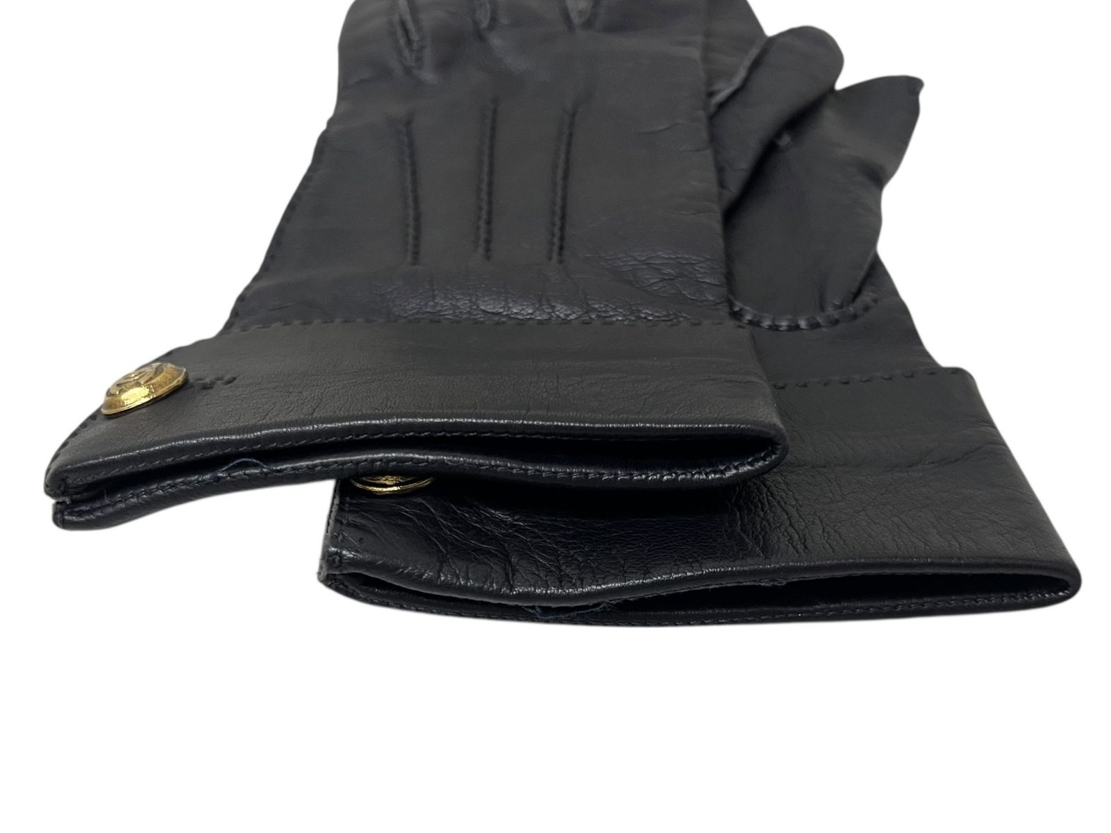 CHANEL (シャネル) レザーグローブ 手袋 ラムスキン フランス製 7 1/2