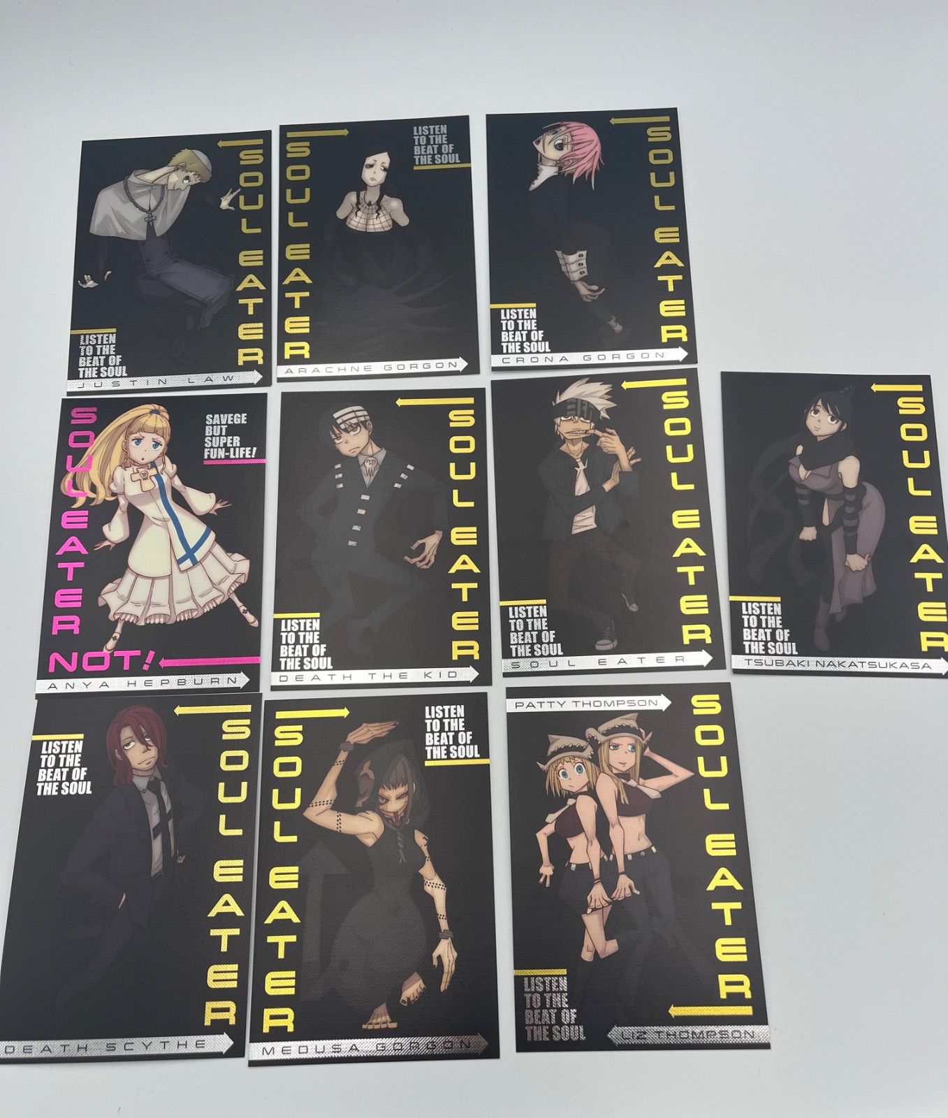 ソウルイーター20周年原画展 メタリックポストカード 10枚セット