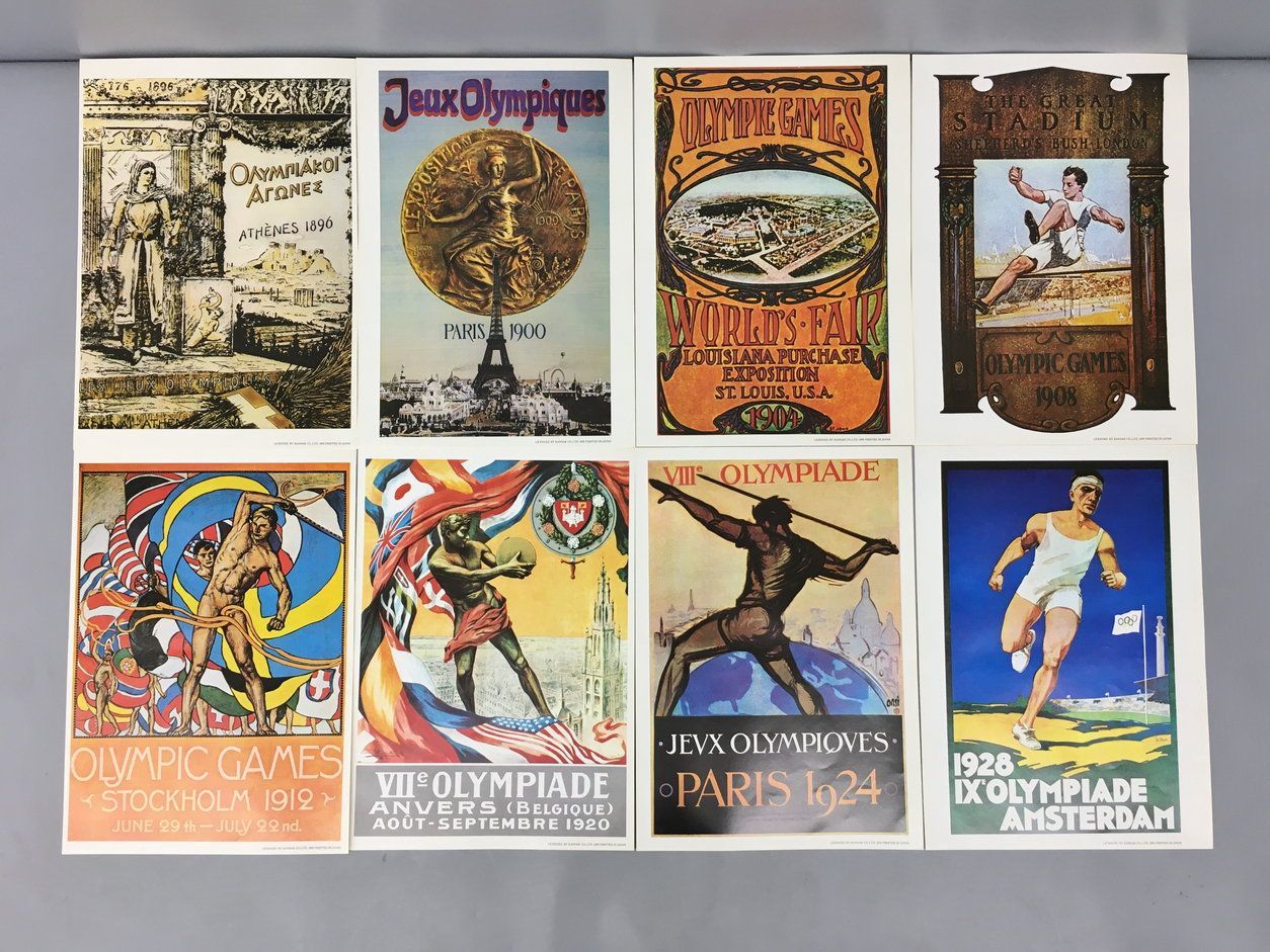 資生堂 オリンピックポスター 18枚セット アテネからモントリオール