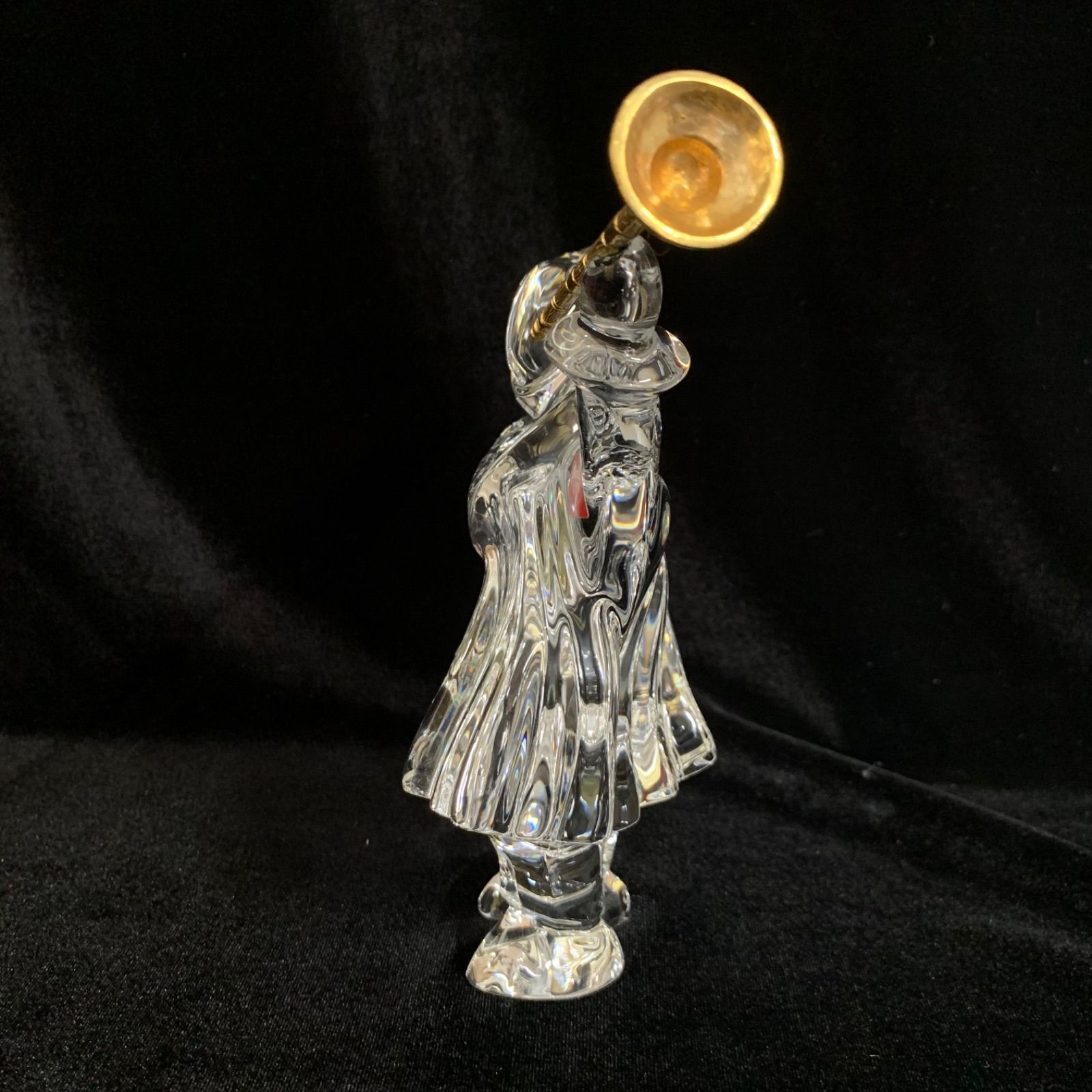 希少 未使用 美品 バカラ 笛吹き ピエロ クリスタル ガラス フィギュア