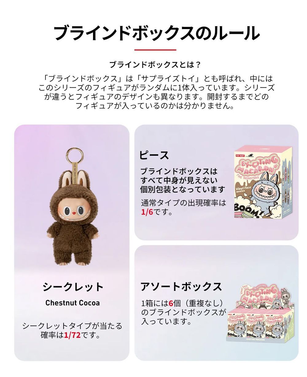 正規品 未開封】＼アソートボックス 6個入／ labubu ブラインド