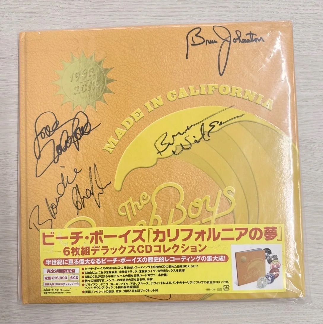 直筆サイン入り】 【未使用品】 The Beach Boys 『Made in California