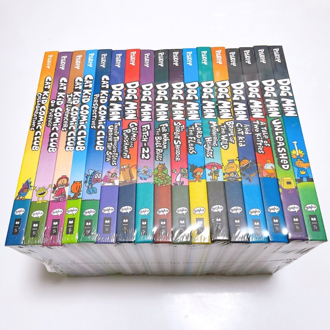 24時間以内発送】Dog Man 全17冊セット 洋書 英語絵本 子ども向け