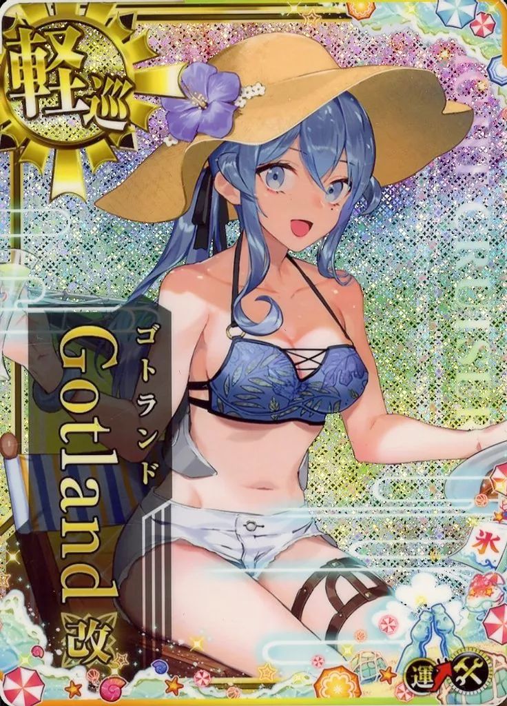 艦これアーケード ジョンストン 改 中破 水着 雷装アップ Summer2025