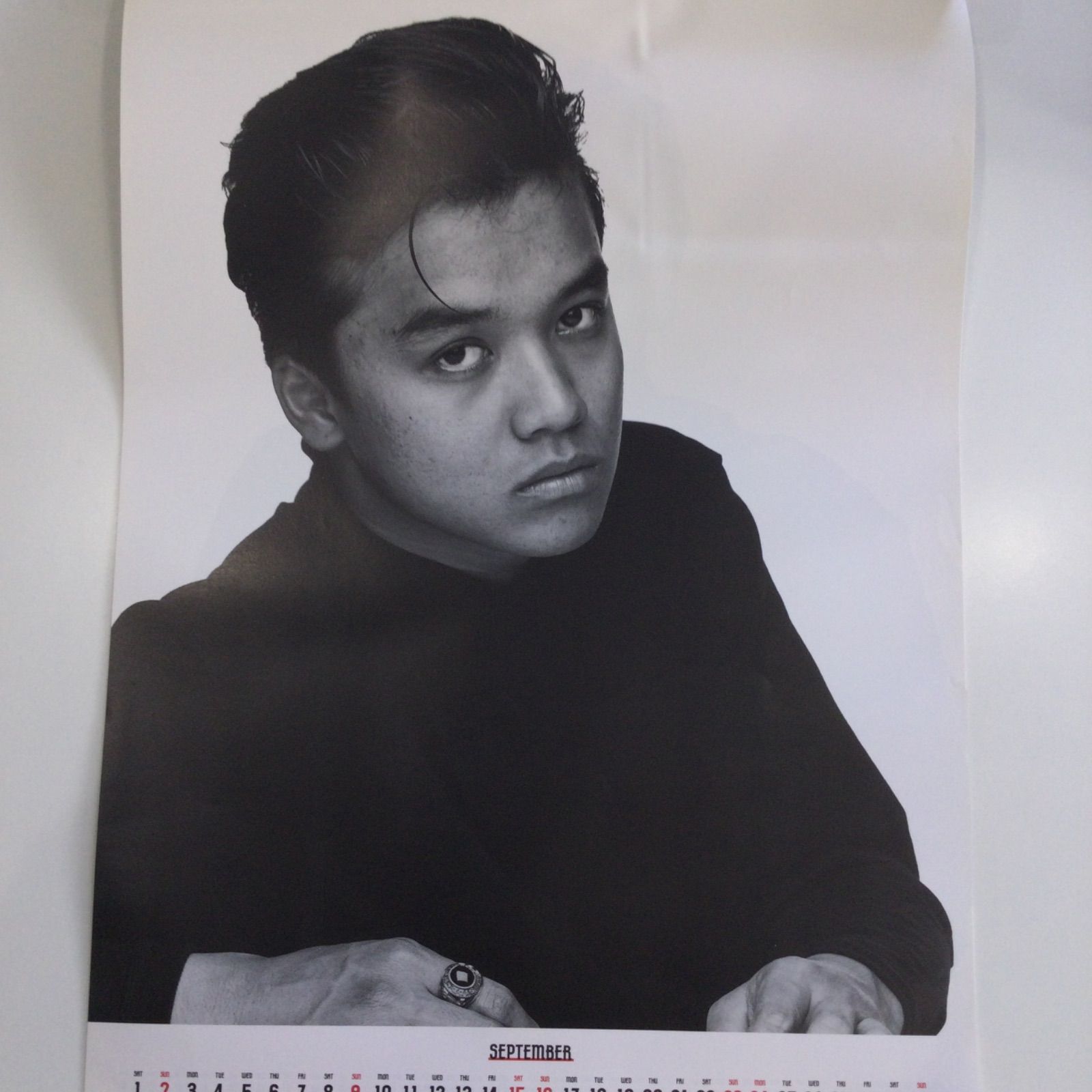 レア】 男闘呼組 1990年 カレンダー ＋ 特典ハンカチ付き 昭和レトロ