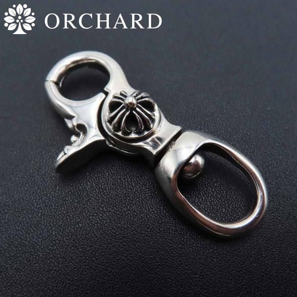 シルバー925 キーリング キーチェーン キーホルダー フローラルクロス