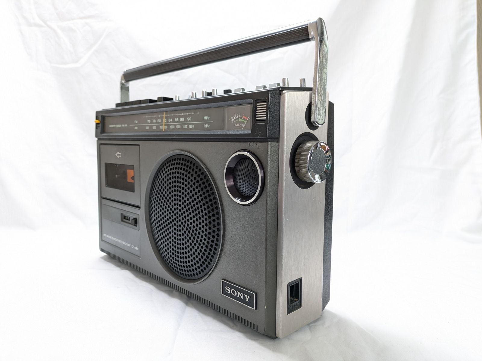 バナナ】ジャンク品 SONY/ソニー FM/AMモノラルラジカセ CF-1980 本体