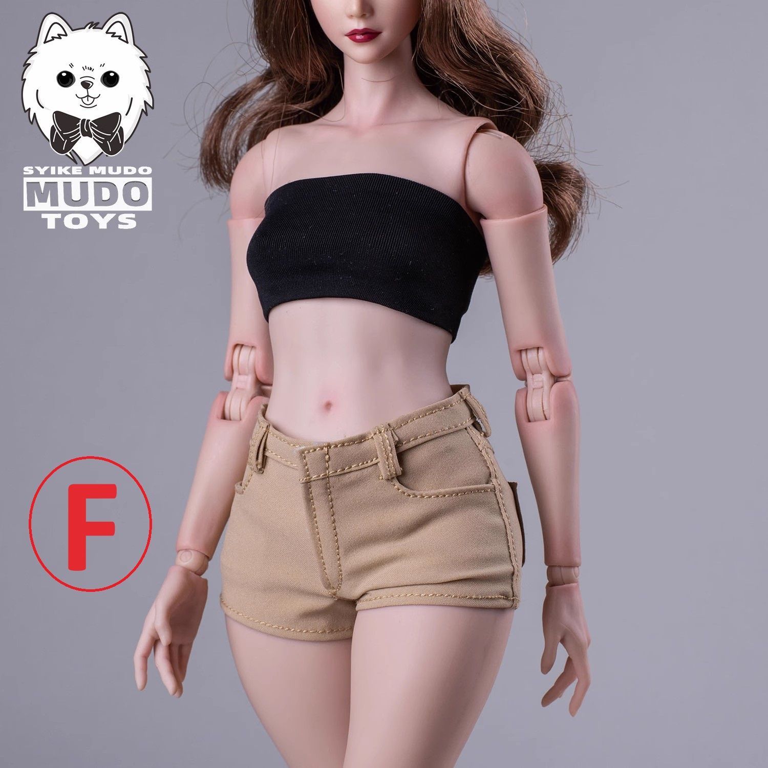 1/6 フィギュア用 ドール用 ストレッチホットパンツ 1/6スケール女性