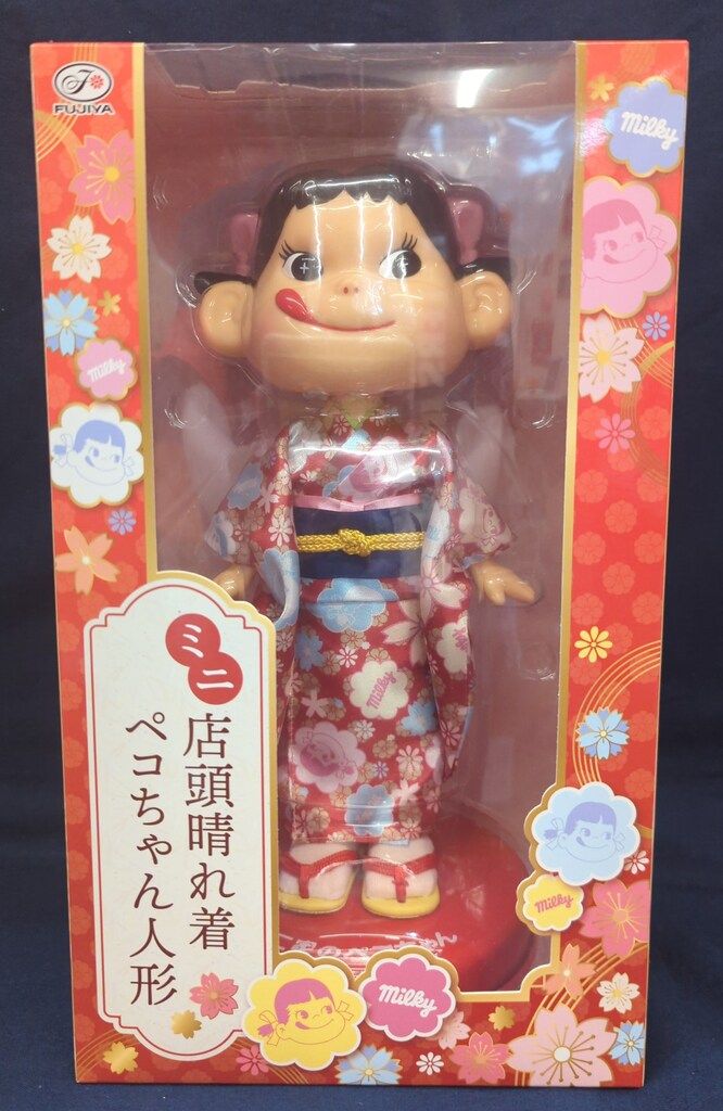 不二家 首振り人形 ミニ店頭晴れ着ペコちゃん人形 - メルカリ