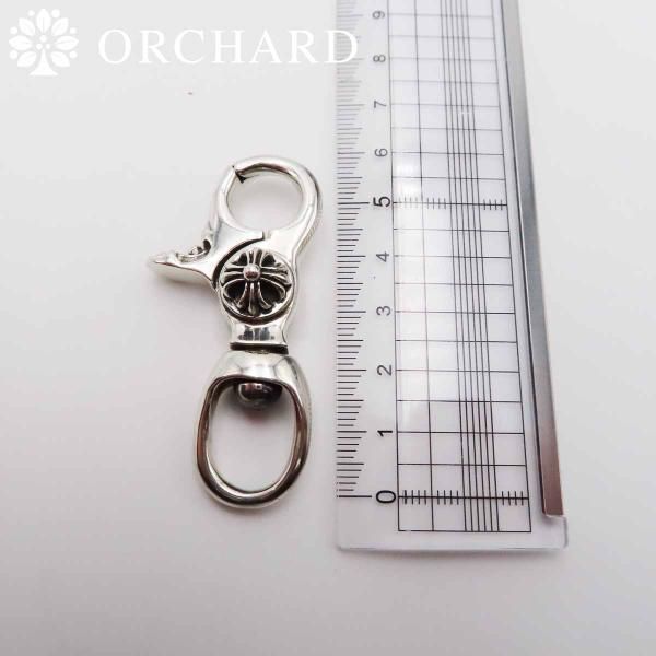 シルバー925 キーリング キーチェーン キーホルダー フローラルクロス