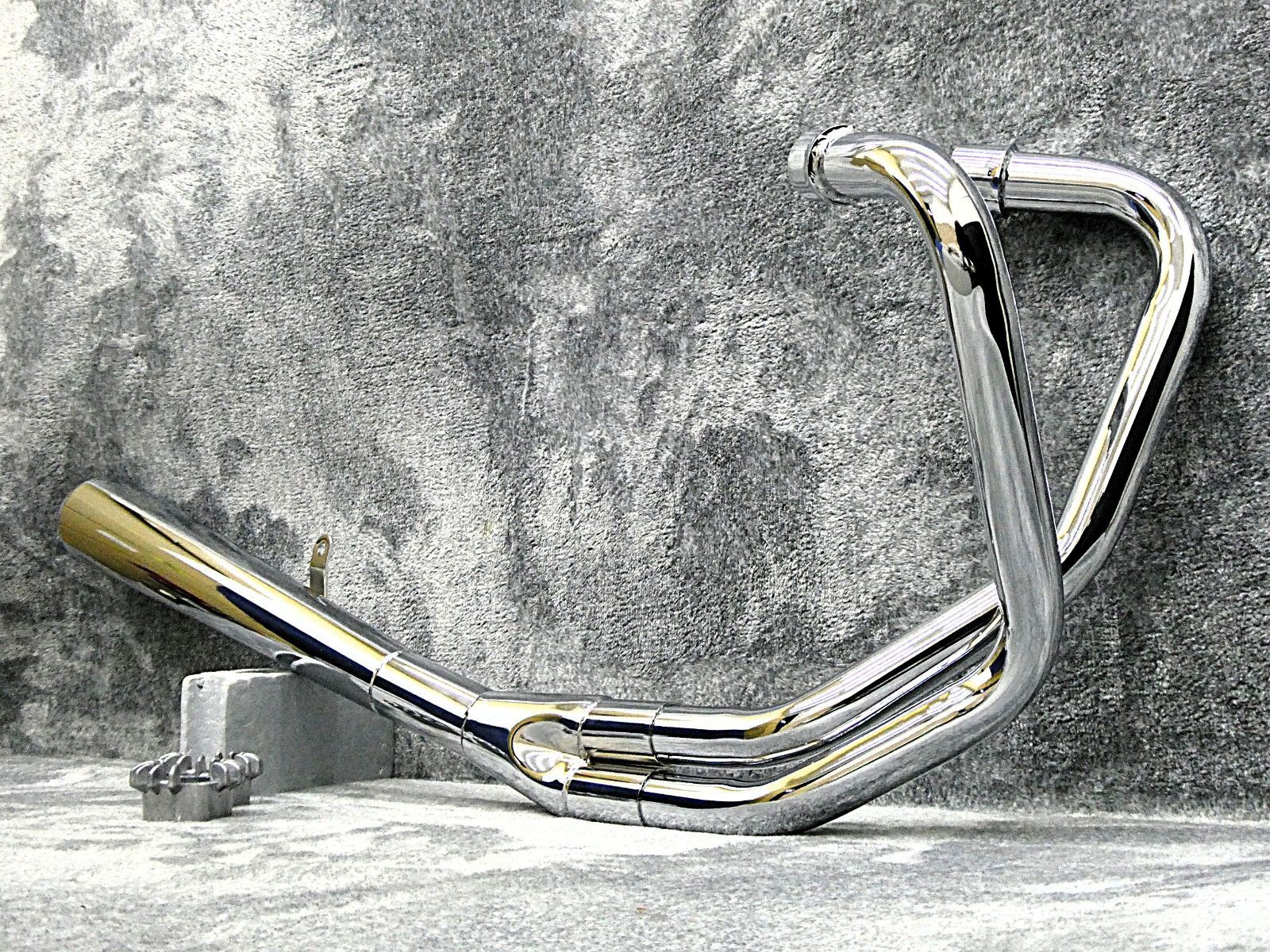 ホーク2 クロス メガホン マフラー TN鉄 メッキ CB250T CB400T - メルカリ