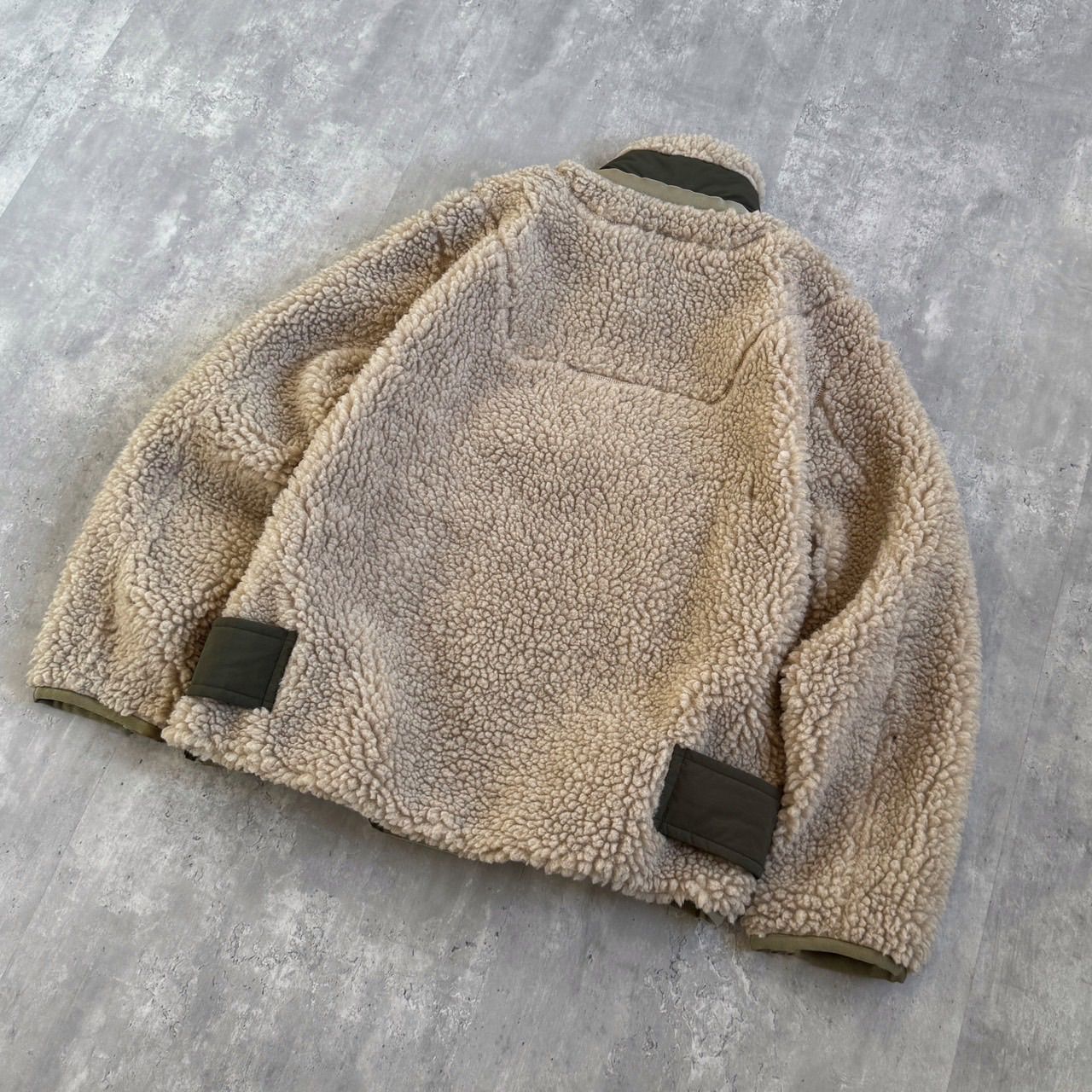 Sacai サカイ Faux-Shearling Zip-Pocket Sweatshirt ハーフジップボア