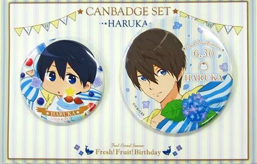 中古】バッジ・ピンズ(キャラクター) 七瀬遙 Fresh! Fruit! Birthday