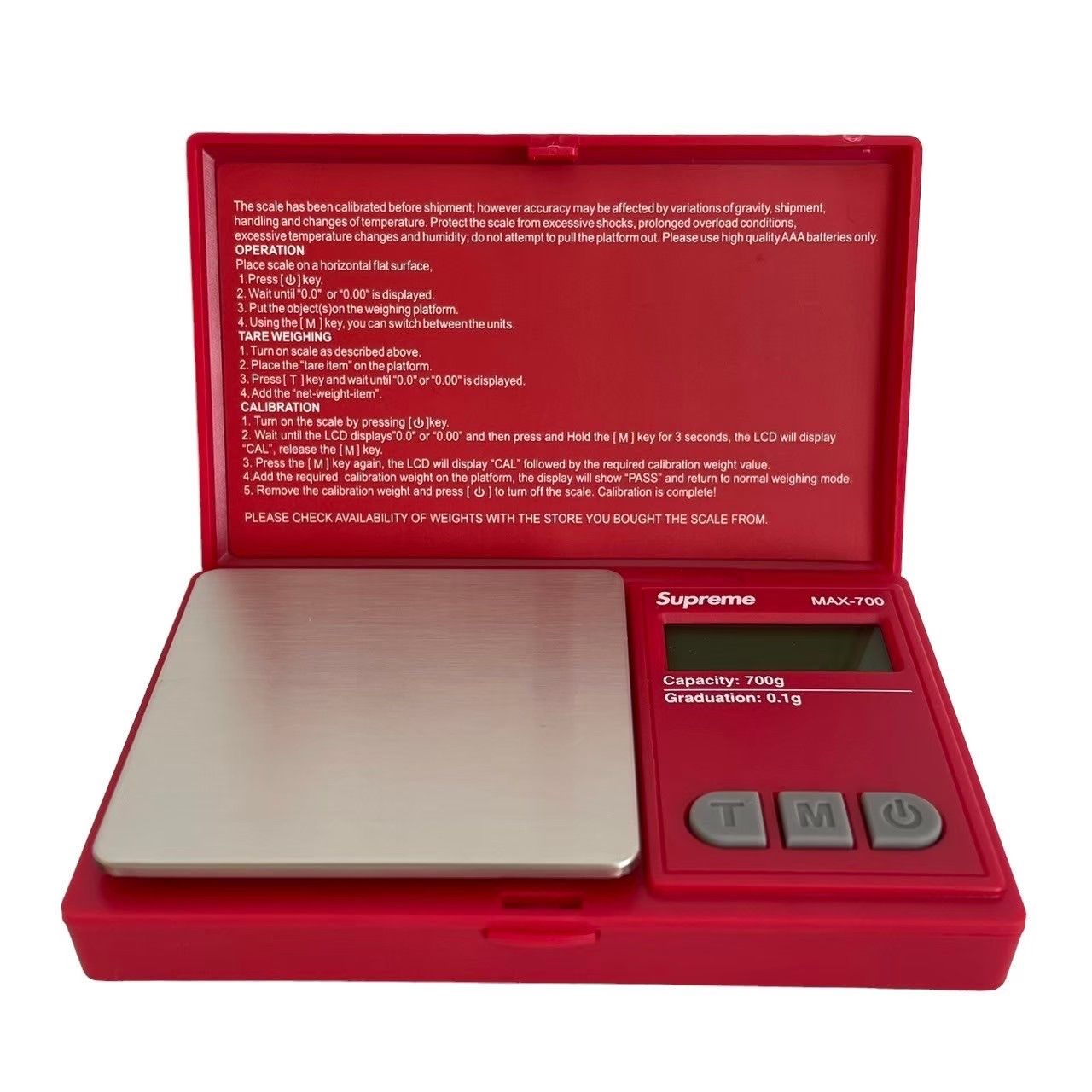 AWS Supreme AWS MAX-700 Digital Scale Red MAX-700 Digital Scale