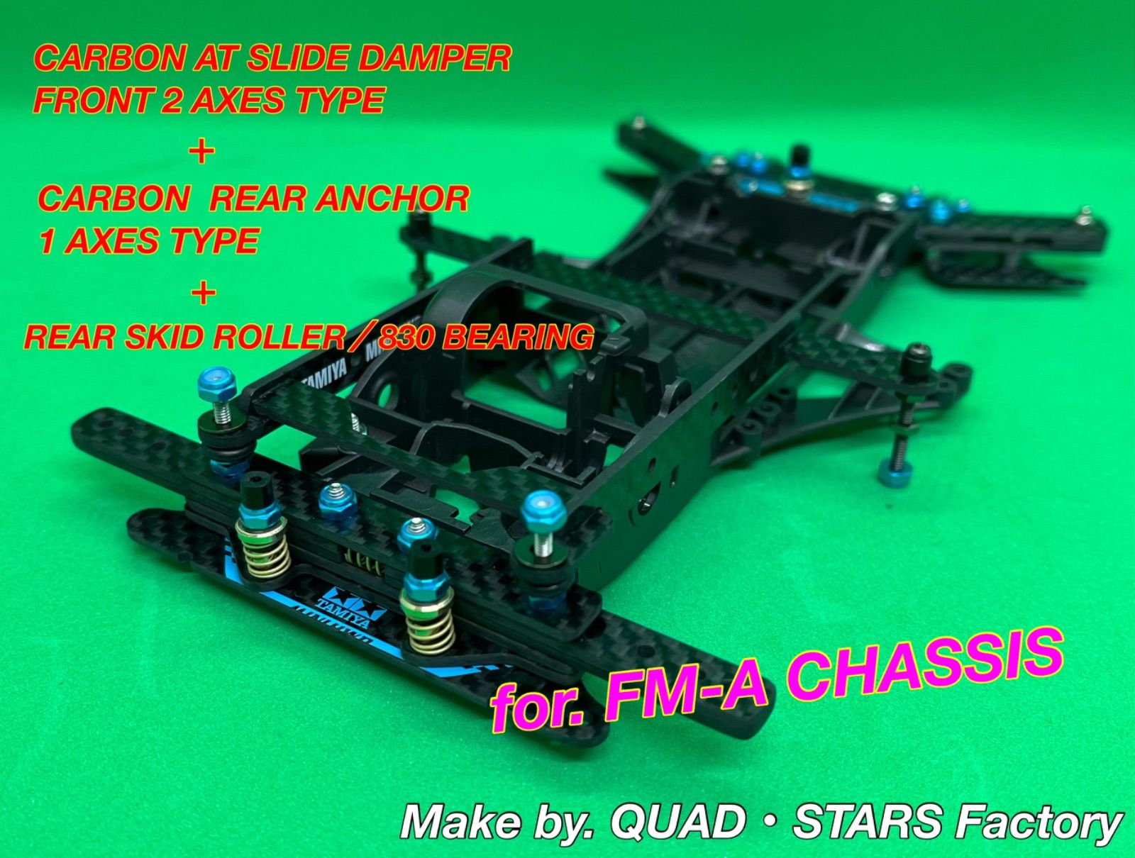 ミニ四駆・MS用】2軸ATスライドダンパー／左右独立稼働式 2023