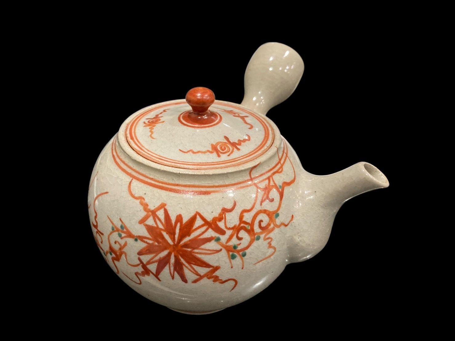 萬古焼 太仙窯 山本太仙 赤絵急須 赤絵 茶道具 茶器 工芸 古美術 骨董